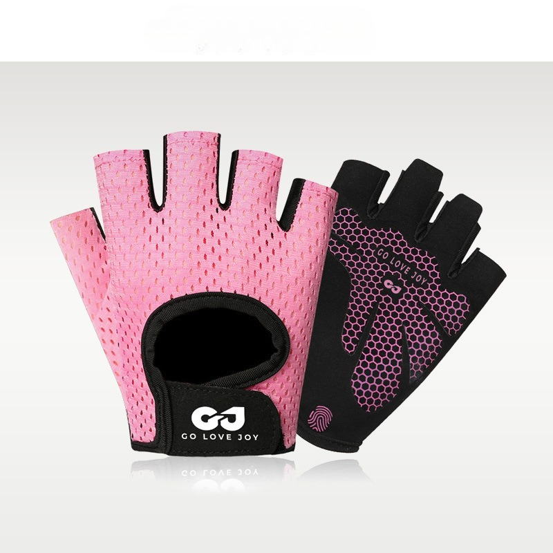 Workout Glove Gym - ถุงมือออกกำลังกายกีฬากลางแจ้งสำหรับผู้ชายและผู้หญิง การฝึกซ้อมในยิม ป้องกันการลื่นและทนต่อการสึกหรอ ปั่นจักรยานโยคะ ถุงมือครึ่งนิ้ว