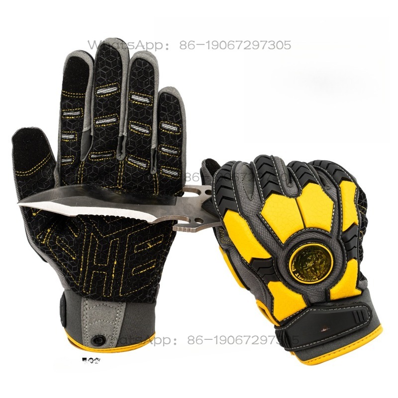 Cut Resistant Glove - ถุงมือป้องกันการบาดจากของมีคม ทนทานต่อการสึกหรอ ทำจากวัสดุพีวีซีและทีพีอาร์ รองรับการใช้งานหน้าจอสัมผัส ป้องกันการลื่น ป้องกันการบาด