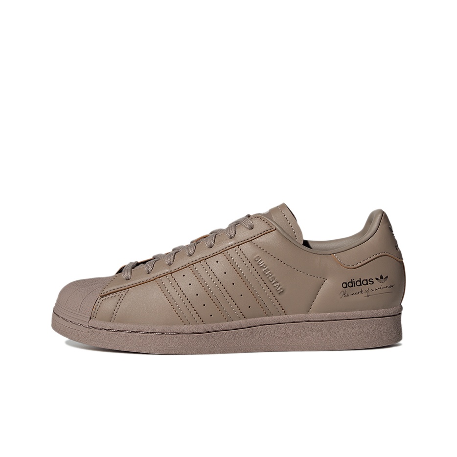 Adidas Shoes Superstar - อาดิดาส ออริจินัลส์ ซุปเปอร์สตาร์รองเท้าสเก็ตบอร์ดแบบโลว์ท็อปทนต่อการขัดถูสีน้ำตาล GY9641