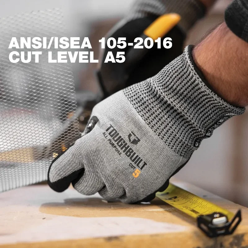 Nitrile Mechanic Glove - ถุงมือทำงาน ToughBuilt รุ่น TB-P2-112-5-L ผลิตจากไนไตรล์ ทนทานต่อการขีดข่วนและการบาด