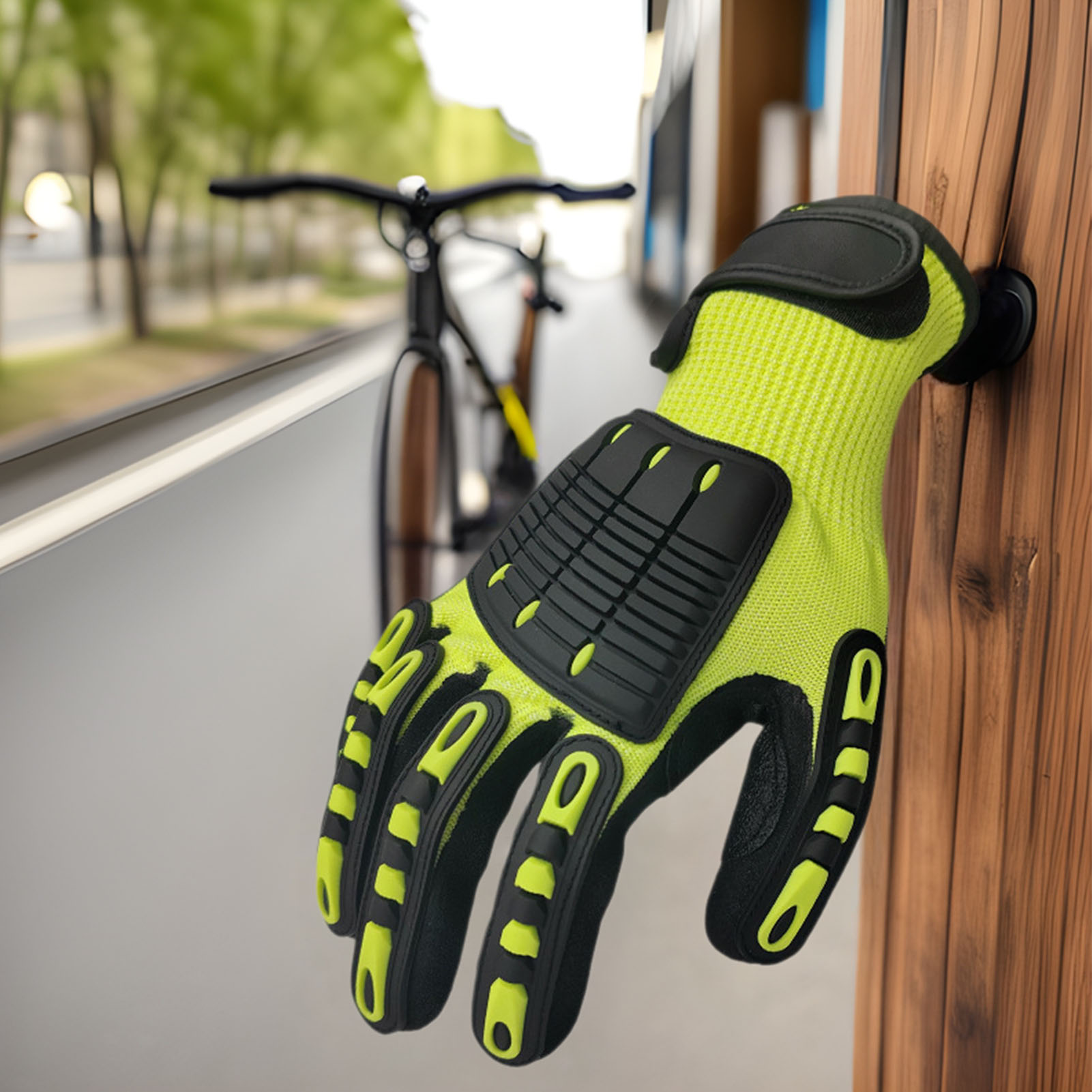 ถุงมือทำงานเพื่อความปลอดภัย ป้ - Work Glove Impact บทวิจารณ์และราคา