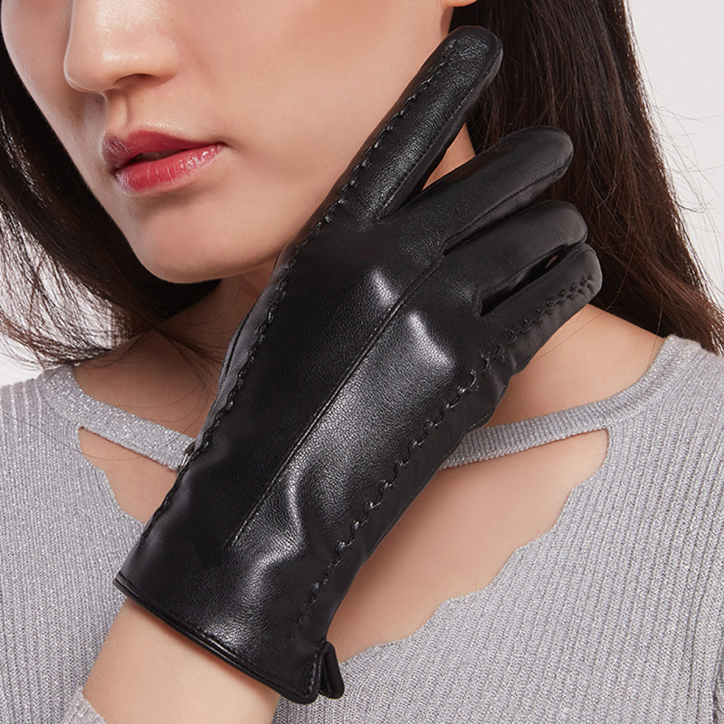 ถุงมือหนังแกะผู้หญิง ถุงมือหนั - Leather Driving Glove บทวิจารณ์และราคา