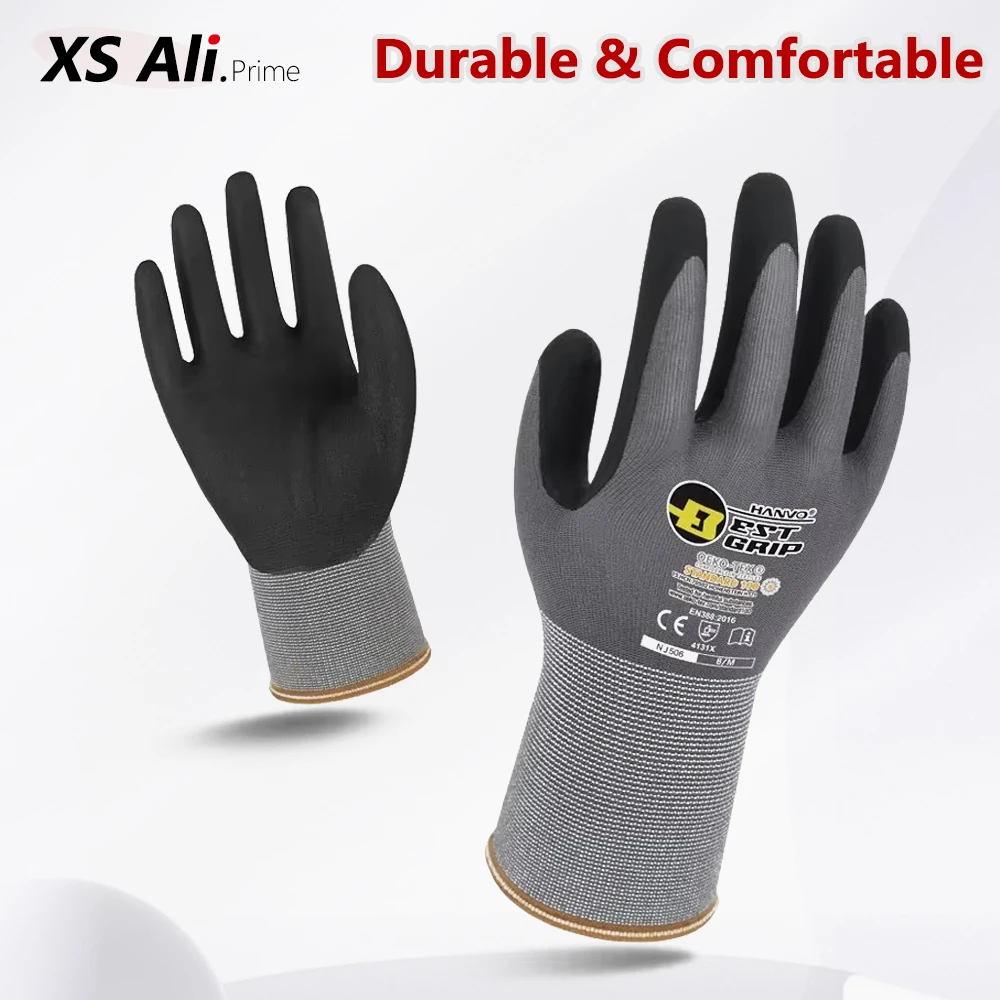 1/10 คู่ ถุงมือโฟมนิทริล – กัน - Nitrile Mechanic Glove บทวิจารณ์และราคา