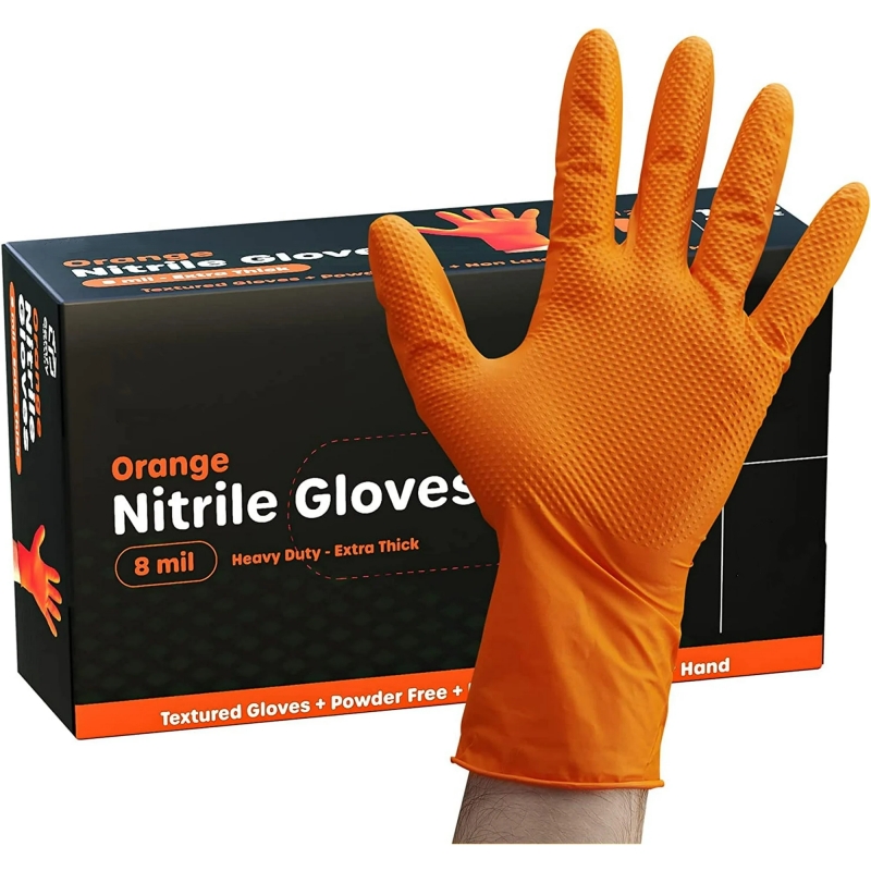 8mil ถุงมือไนไตรล์หนา 30/50PCS - Nitrile Mechanic Glove บทวิจารณ์และราคา