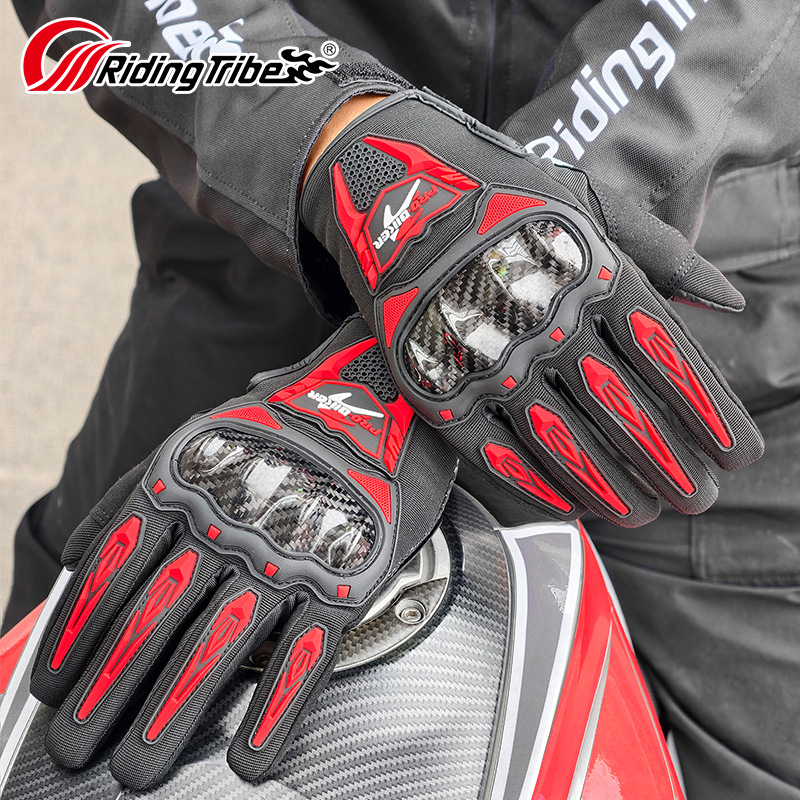 ถุงมือมอเตอร์ไซค์ RidingTribe  - Motorcycle Glove Knuckle บทวิจารณ์และราคา