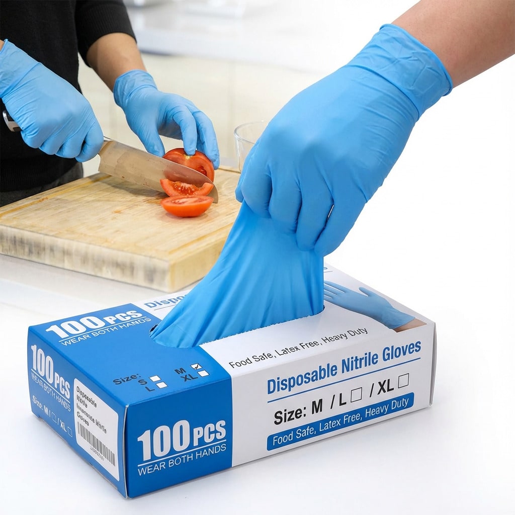 ถุงมือไนไตรล์แบบใช้แล้วทิ้งสำห - Nitrile Mechanic Glove บทวิจารณ์และราคา