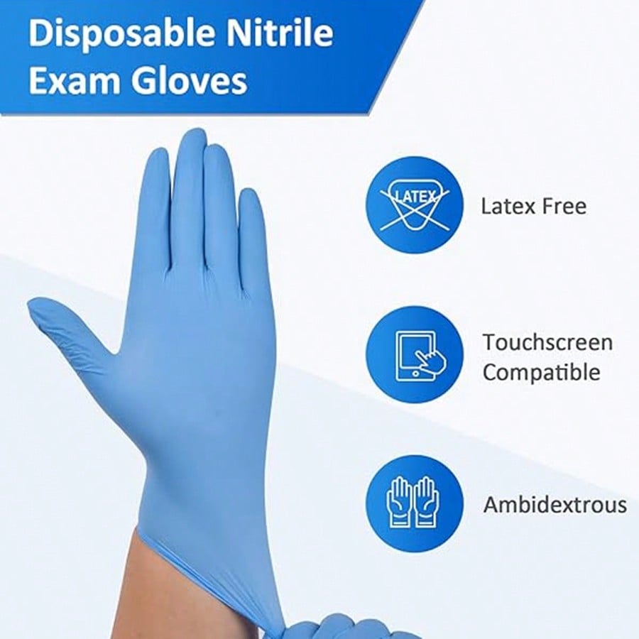 ถุงมือไนไตรล์แบบใช้แล้วทิ้งสำห - Nitrile Mechanic Glove บทวิจารณ์และราคา