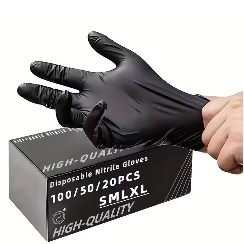 100/50/20 ชิ้น ถุงมือไนไตรล์แบ - Nitrile Mechanic Glove บทวิจารณ์และราคา