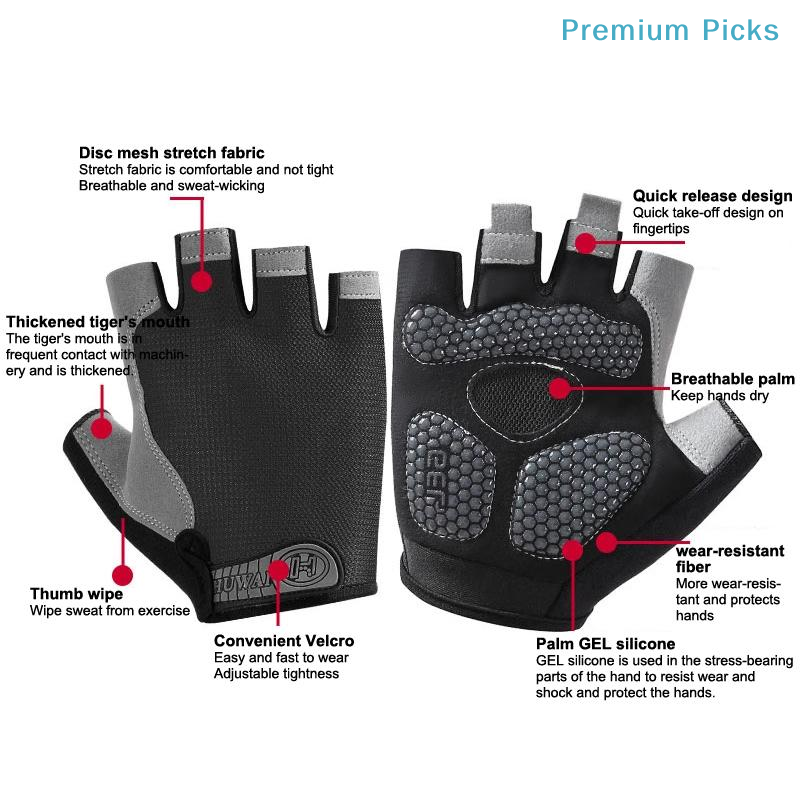 ถุงมือออกกำลังกายแบบครึ่งนิ้วพ - Workout Glove Gym บทวิจารณ์และราคา