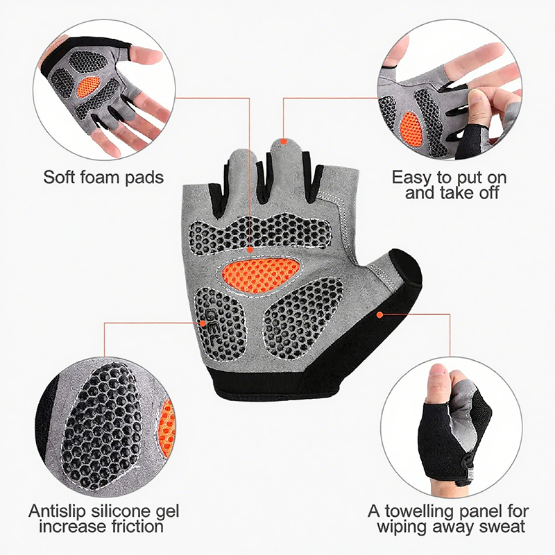 ถุงมือกีฬากลางแจ้ง ระบายอากาศไ - Workout Glove Gym บทวิจารณ์และราคา