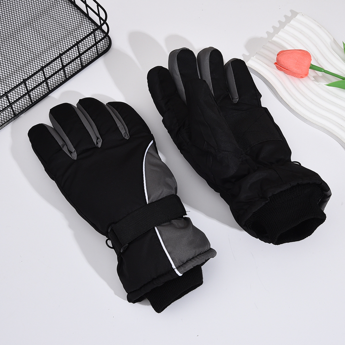 ถุงมือสกีกันลมแฟชั่น ถุงมือกัน - Ski Glove Waterproof บทวิจารณ์และราคา