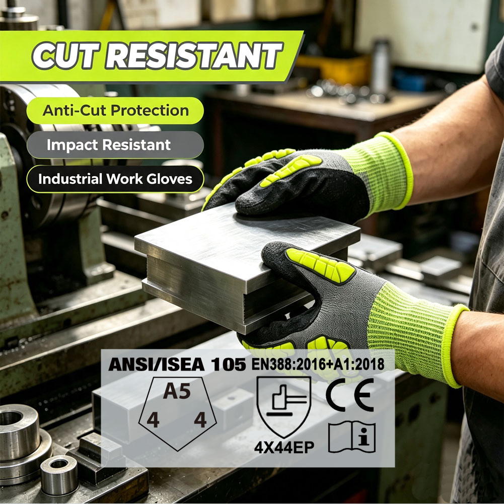 ถุงมือทำงานเพื่อความปลอดภัย ทน - Work Glove Impact บทวิจารณ์และราคา
